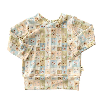 Sunflower Patchwork Ribbed Lounge Set