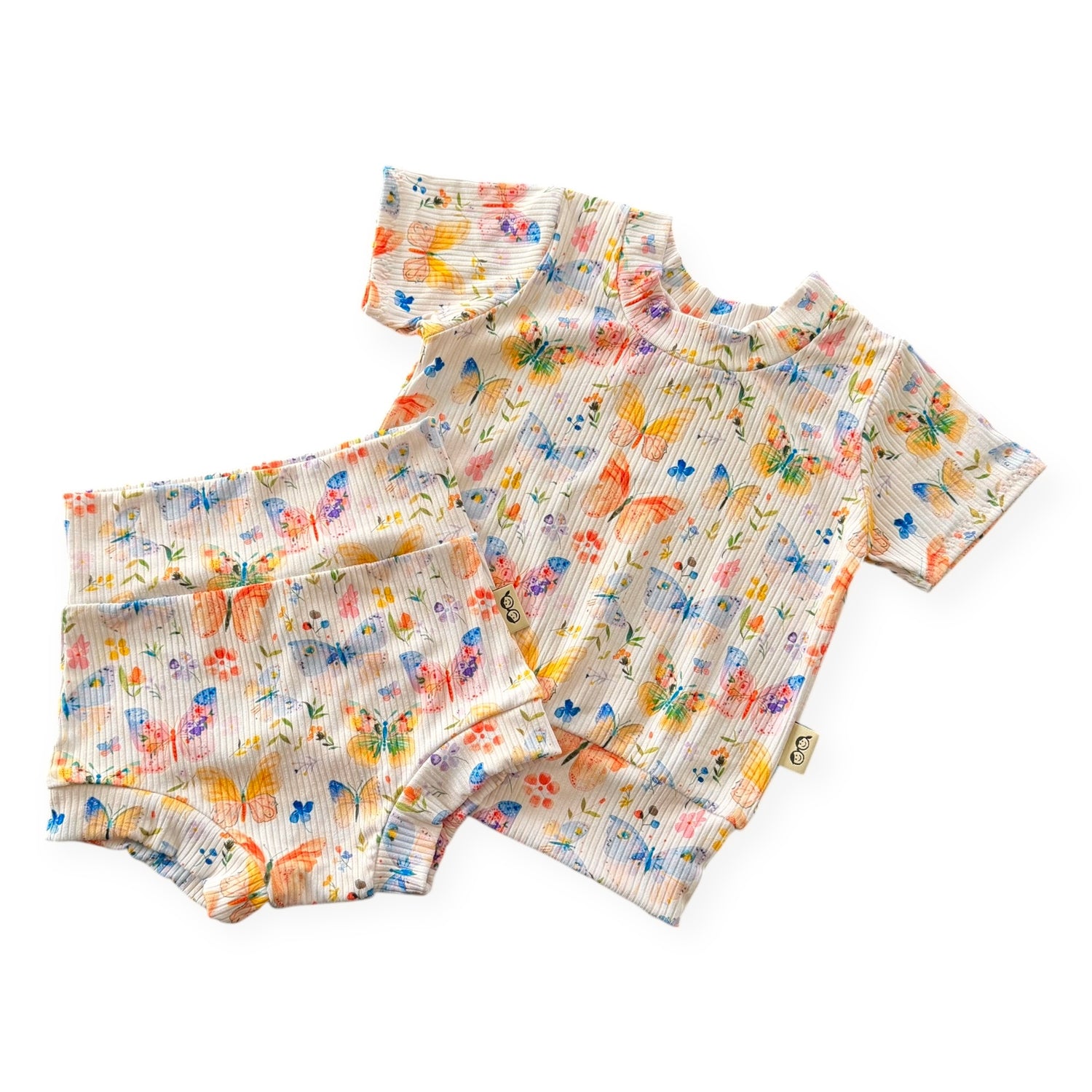 Butterfly Garden Ribbed Summer Lounge Set