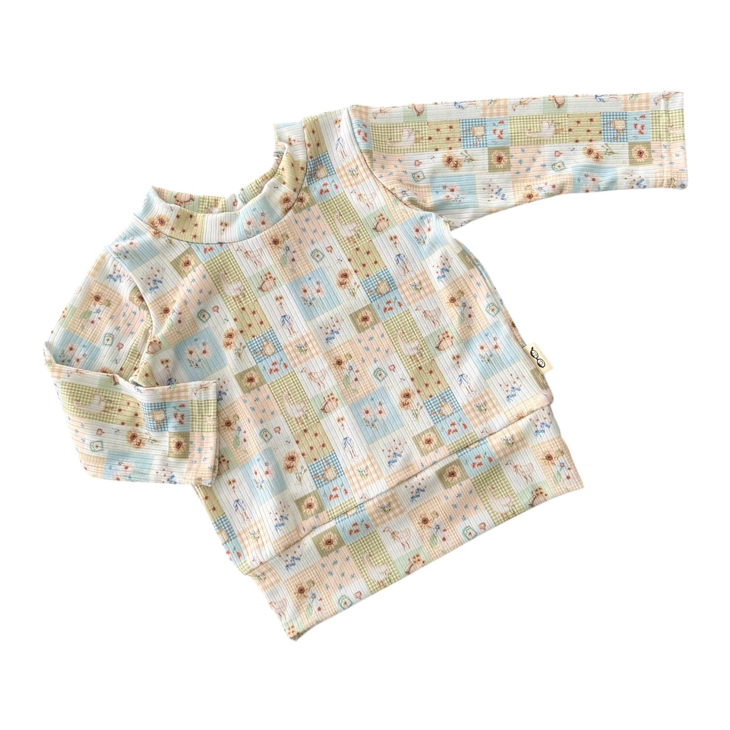 Sunflower Patchwork Ribbed Lounge Set