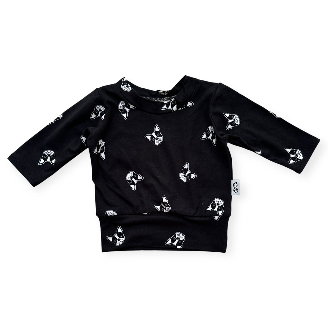 Black French Bulldog Top | Short, Long, or Sleeveless Puppy Shirt