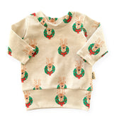 Raindeer Wreaths Lounge Top