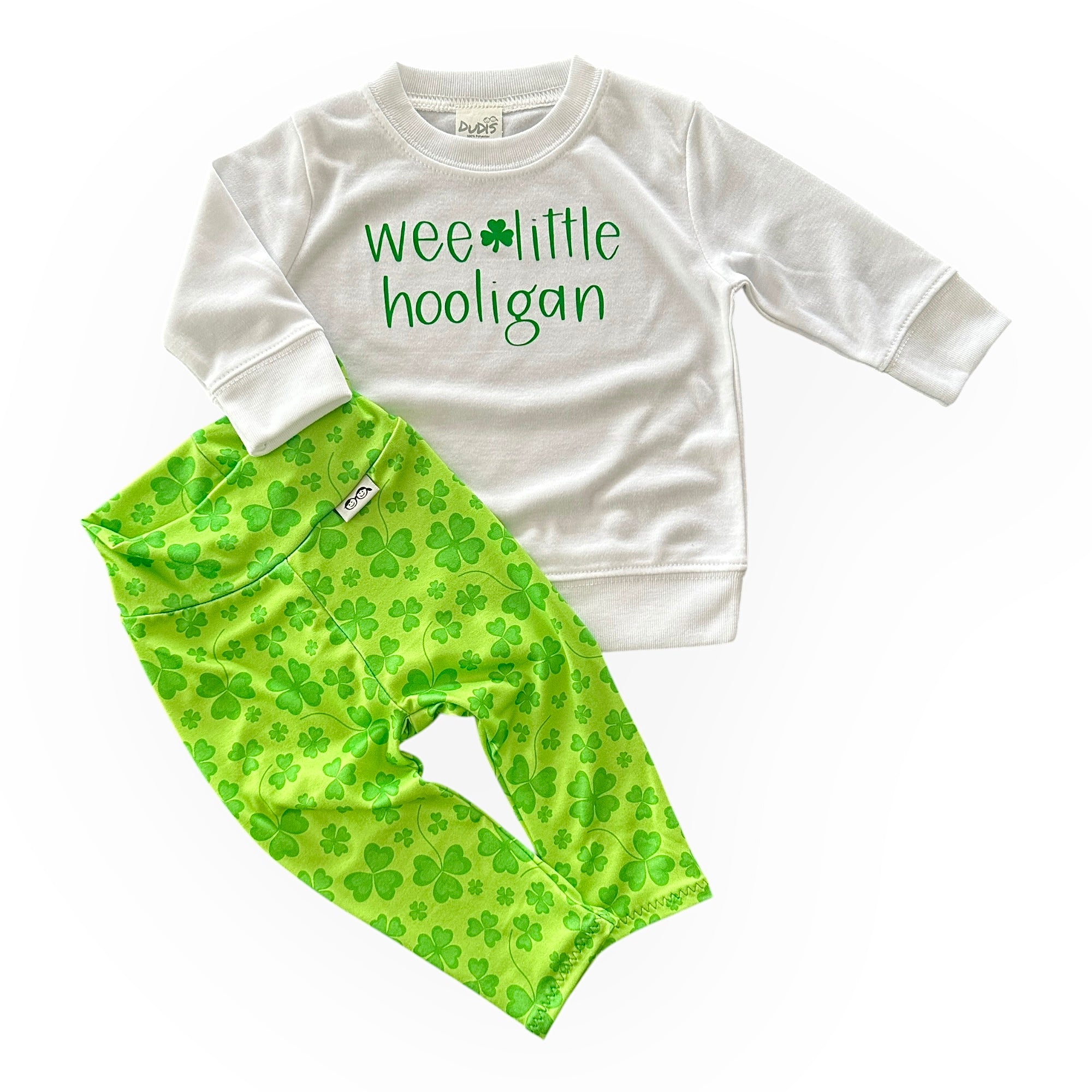 St Pattys Day Baby Outfit Toddler St Patrick Shirt Shamrock Long Sleeve Crewneck Sweatshirt Spring Clothes Pants Set 7029442