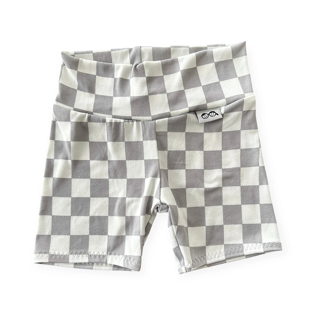 Grey Retro Checkered Bummies &amp; Biker Shorts