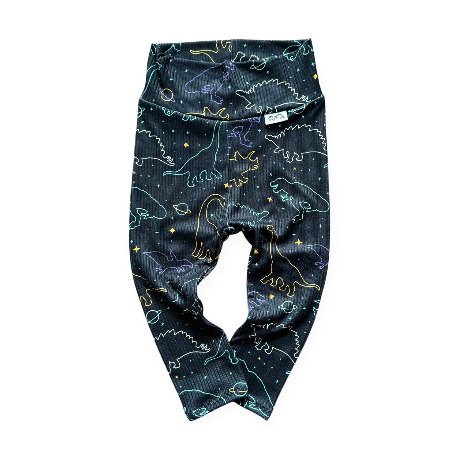 Cosmic Dino Nights Ribbed Leggings