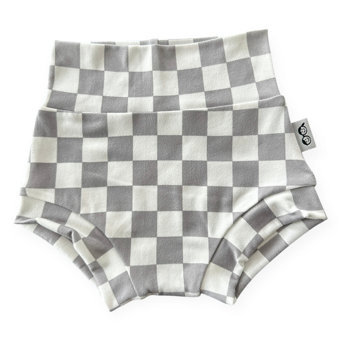 Grey Retro Checkered Bummies &amp; Biker Shorts
