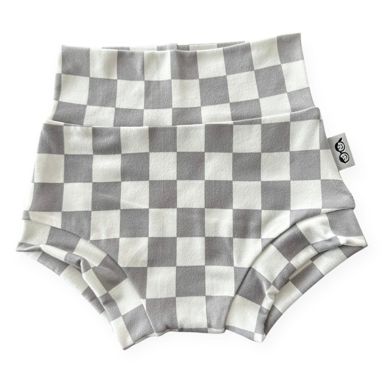 Grey Retro Checkered Bummies &amp; Biker Shorts