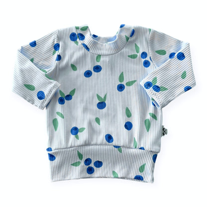 Blueberry Breeze Ribbed Lounge Set