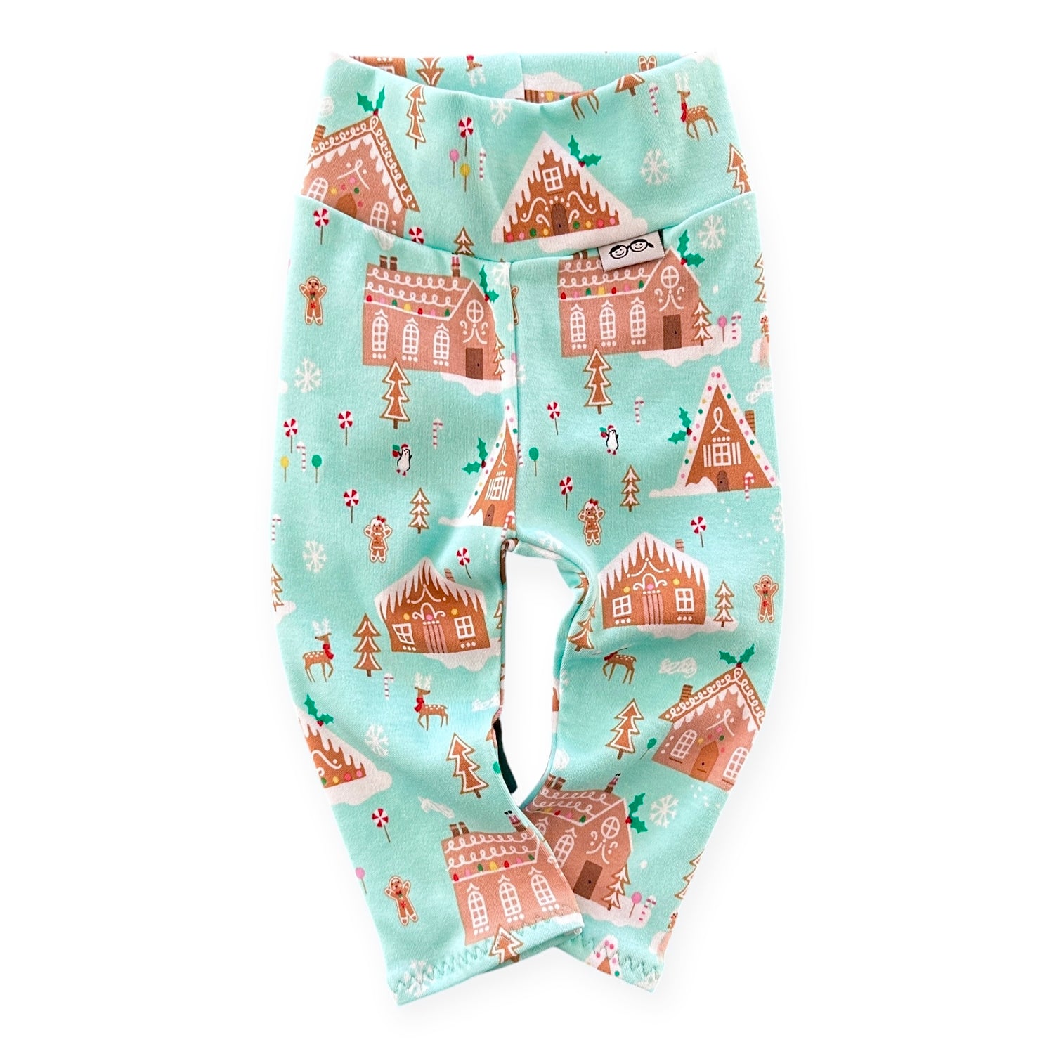 Mint Gingerbread Village Leggings 