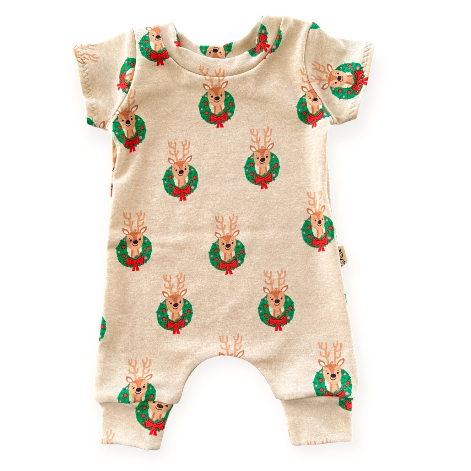 Raindeer Wreaths Harem Romper