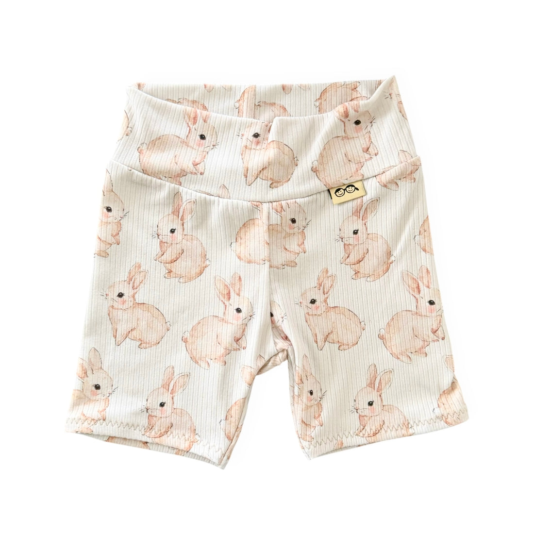 Watercolor Bunnies Ribbed Bummies &amp; Biker Shorts