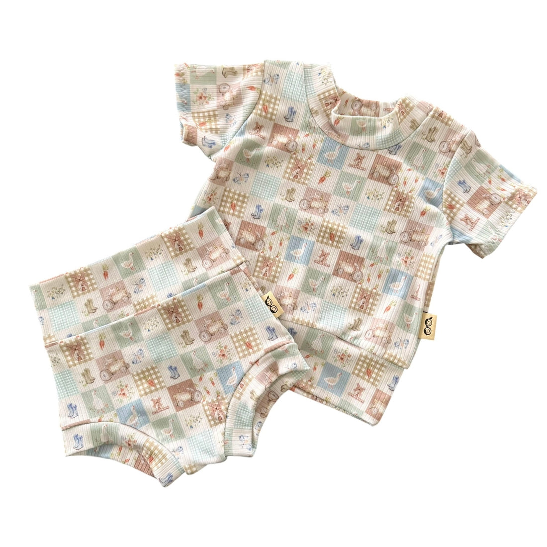 Countryside Patchwork Ribbed Summer Lounge Set