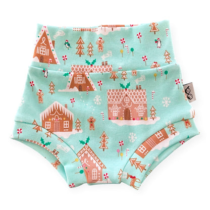 Mint Gingerbread Village Bummies