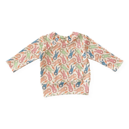 Gingham Easter Bunnies Ribbed Lounge Set