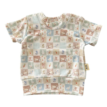 Countryside Patchwork Ribbed Summer Lounge Set