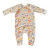 Baby romper with butterfly pattern on a white background