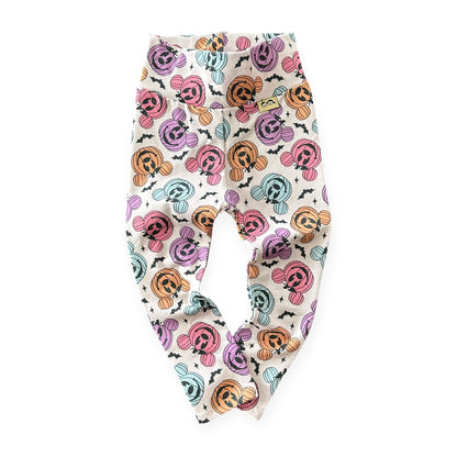 Baby Leggings with Halloween-themed design on a white background