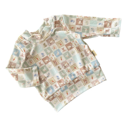 Countryside Patchwork Ribbed Lounge Set