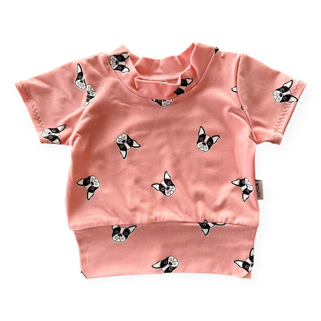 Peach French Bulldog Top | Short, Long, or Sleeveless Puppy Shirt