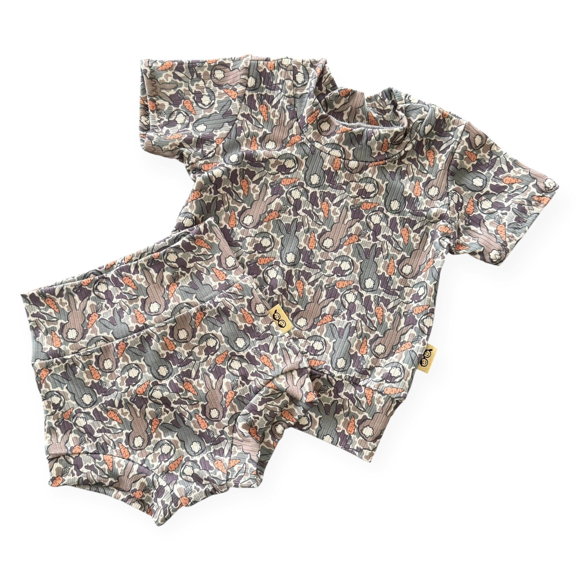 Easter Bunny Camo Ribbed Summer Lounge Set