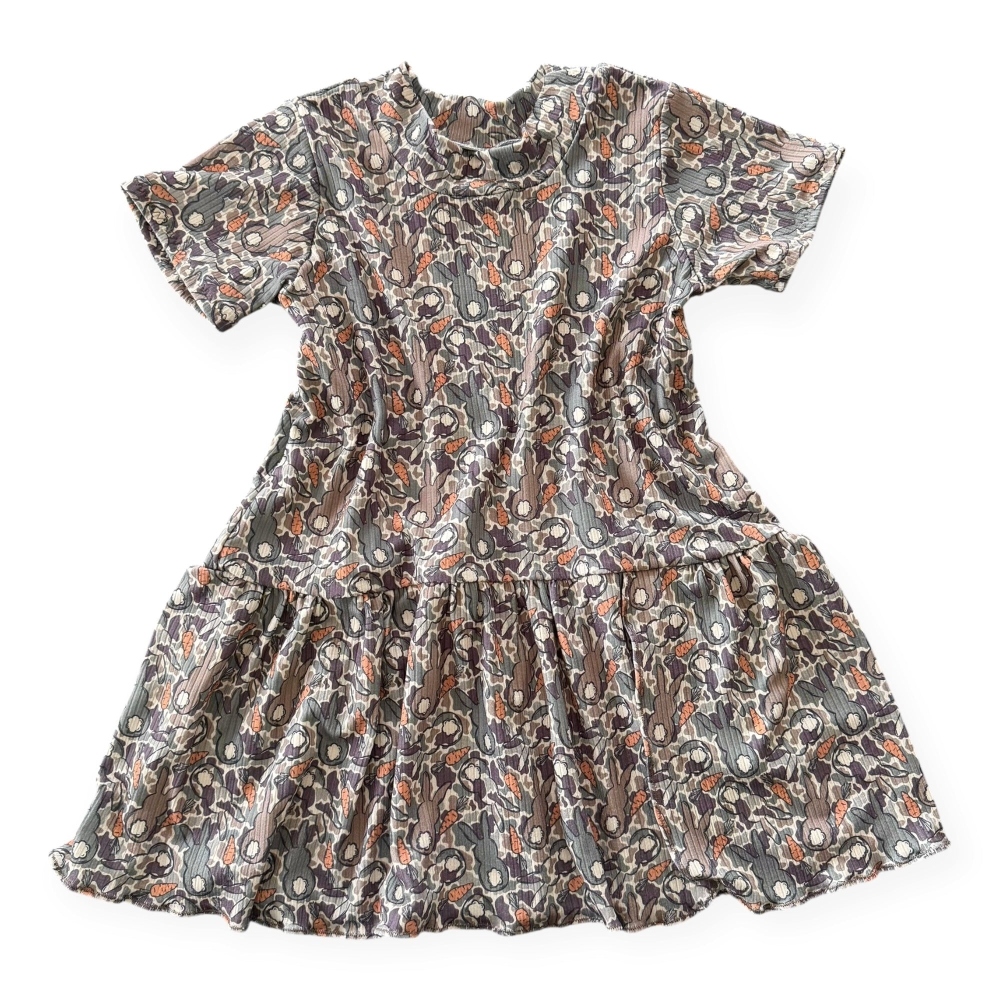 Easter Bunny Camo Ribbed Dress