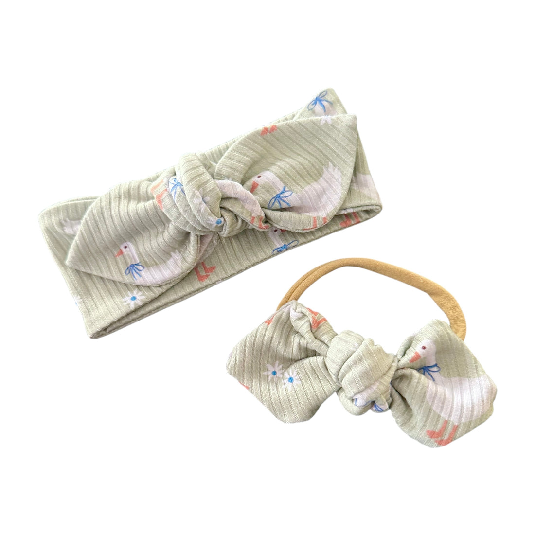 Blue Ribbon Geese Ribbed Headbands