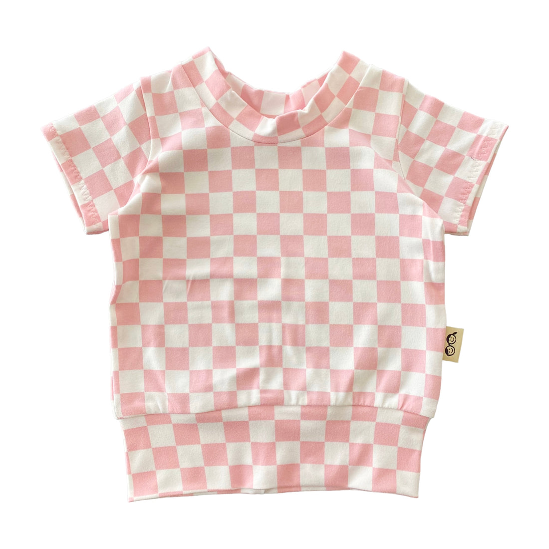 Pink Retro Checkered Summer Lounge Top
