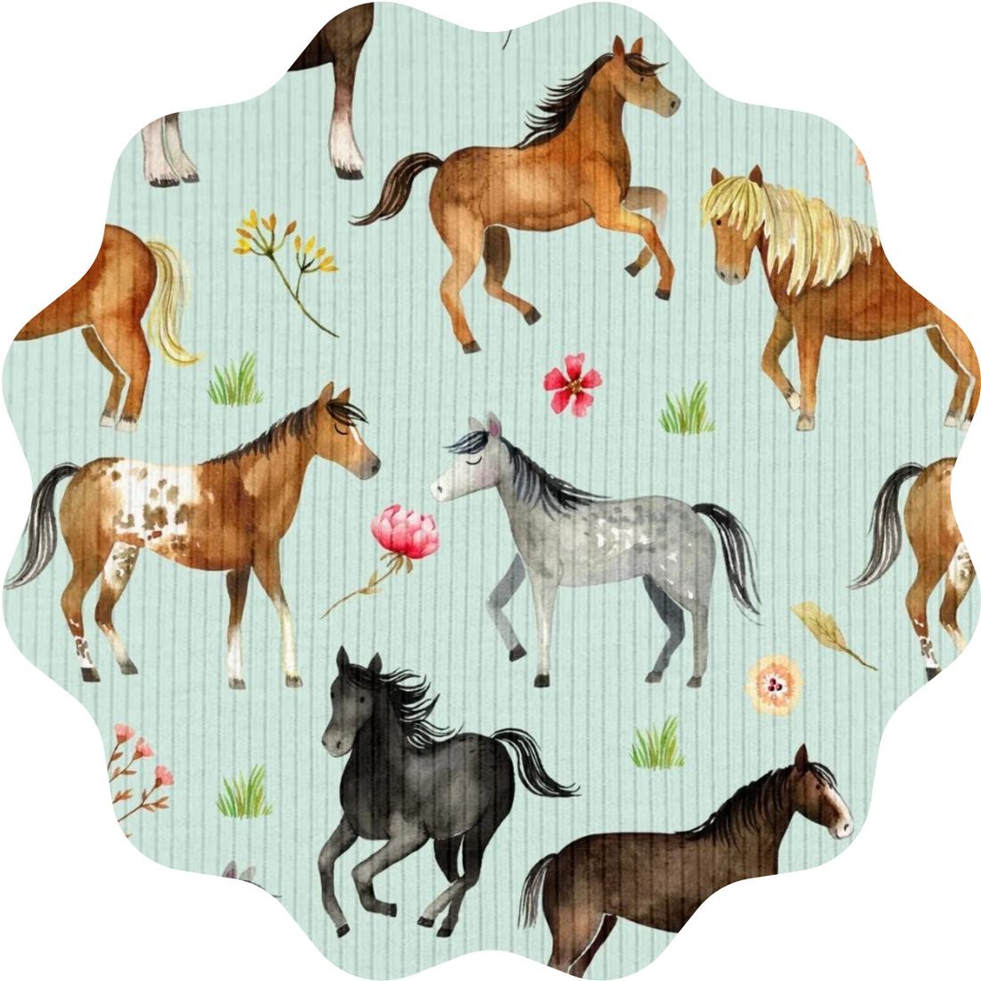 Wildflower Horses Ribbed Collection
