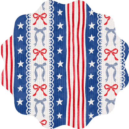 Americana Bow Stripe Ribbed Collection