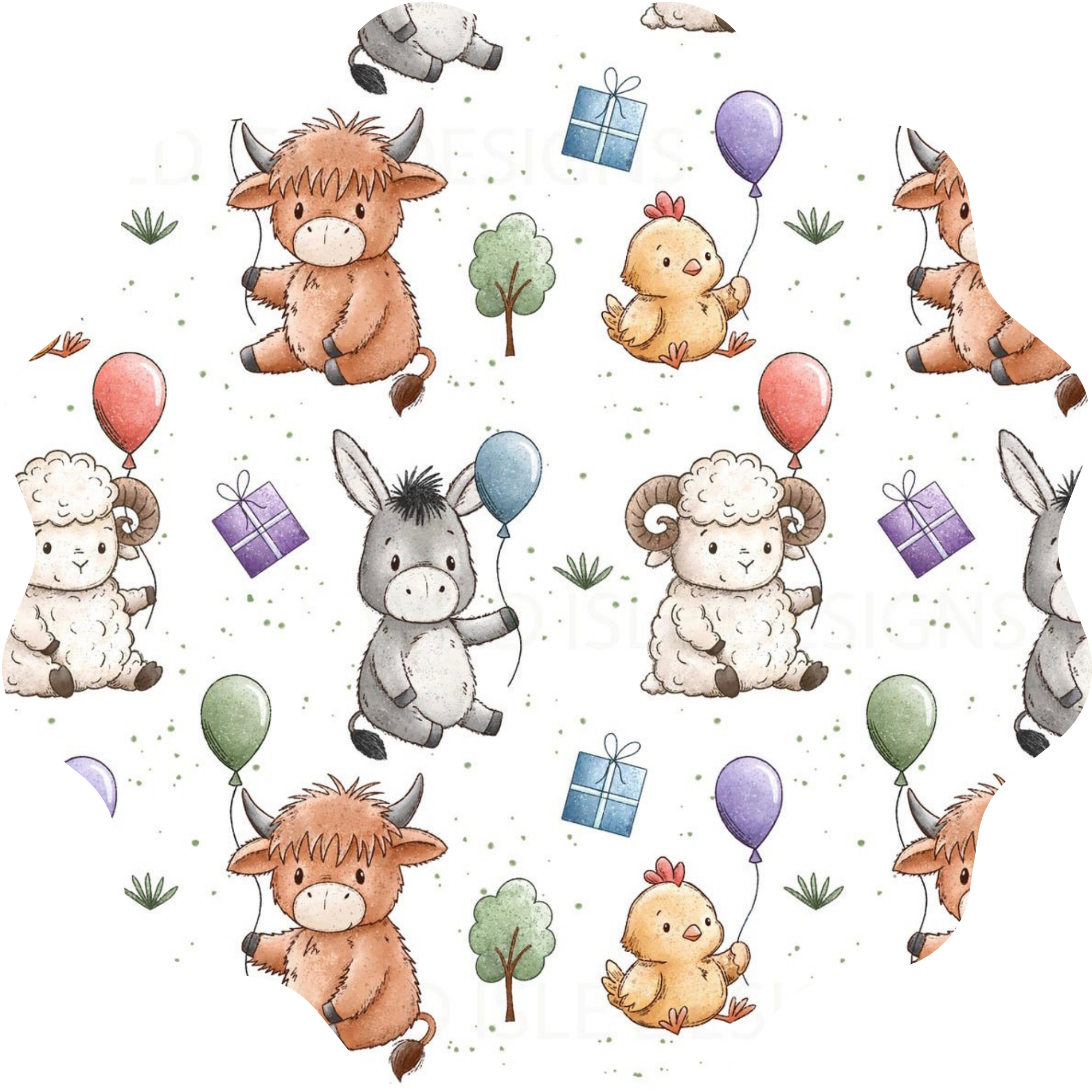 Farm Friends Birthday Ribbed Collection