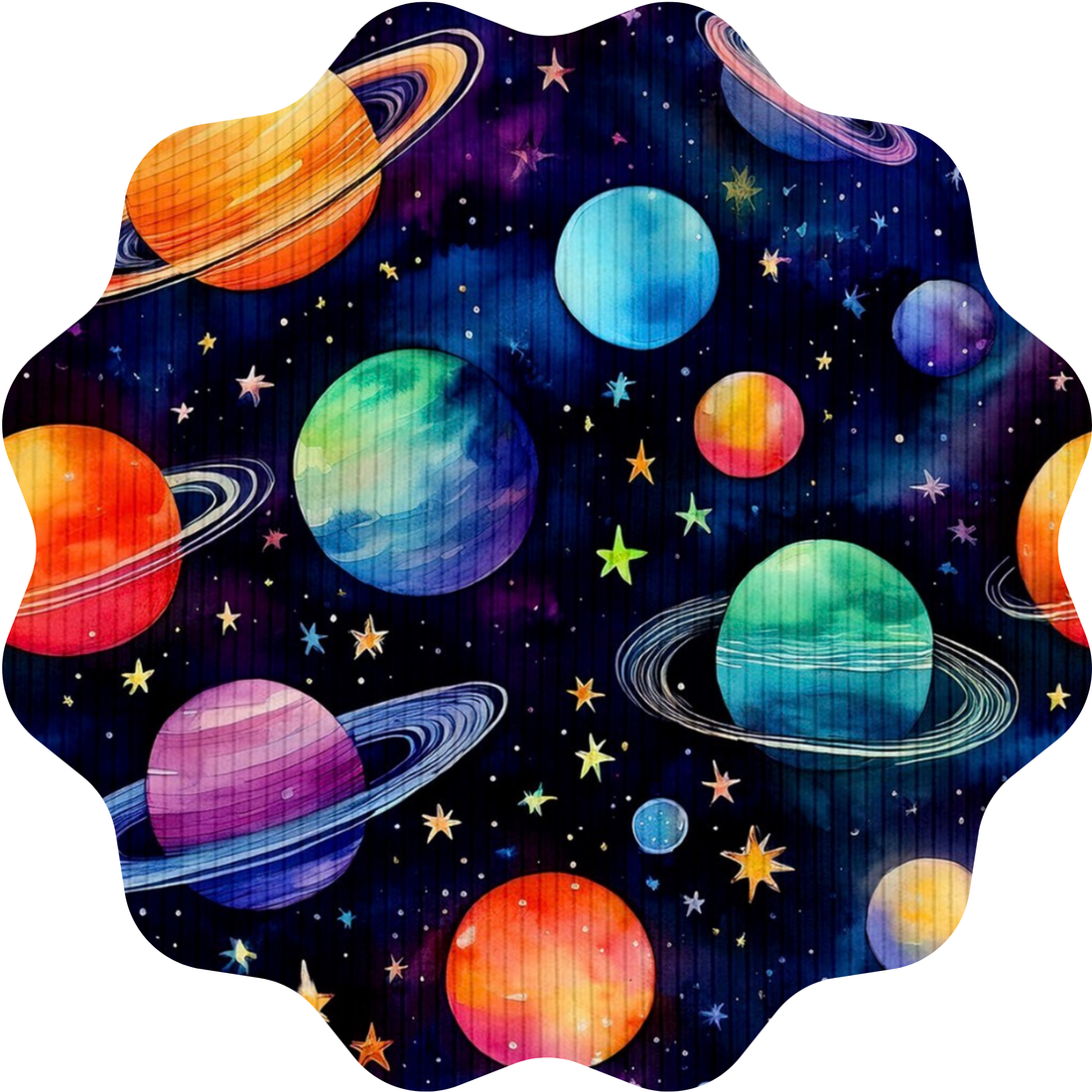 Galaxy Planets Ribbed Collection