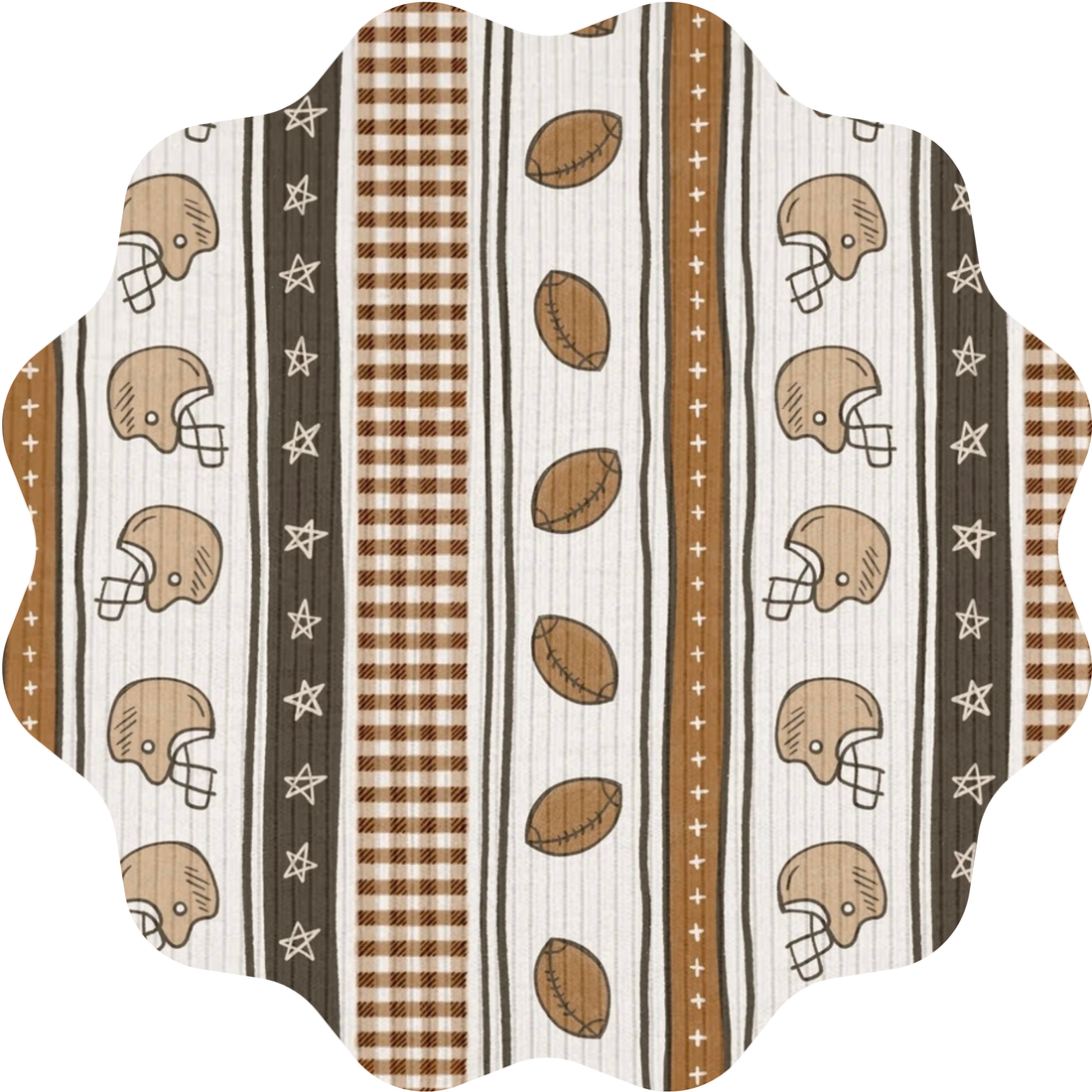 Game Day Football Stripes Ribbed Collection