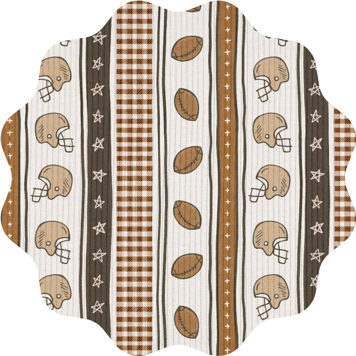 Game Day Football Stripes Ribbed Collection