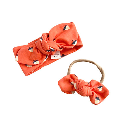 Coral Strawberries Headbands