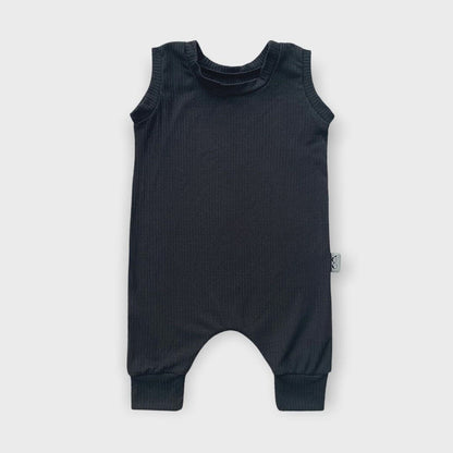 Mustard Rib Harem Romper