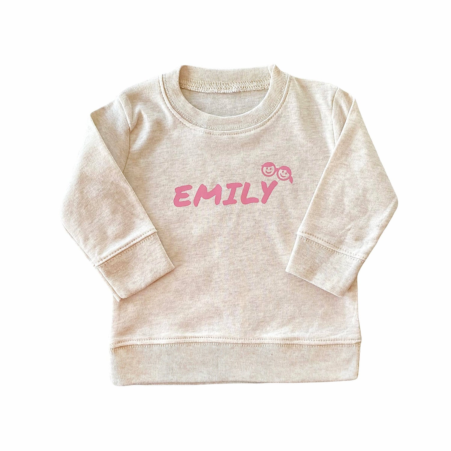 Personalized Pullover with Pink Font