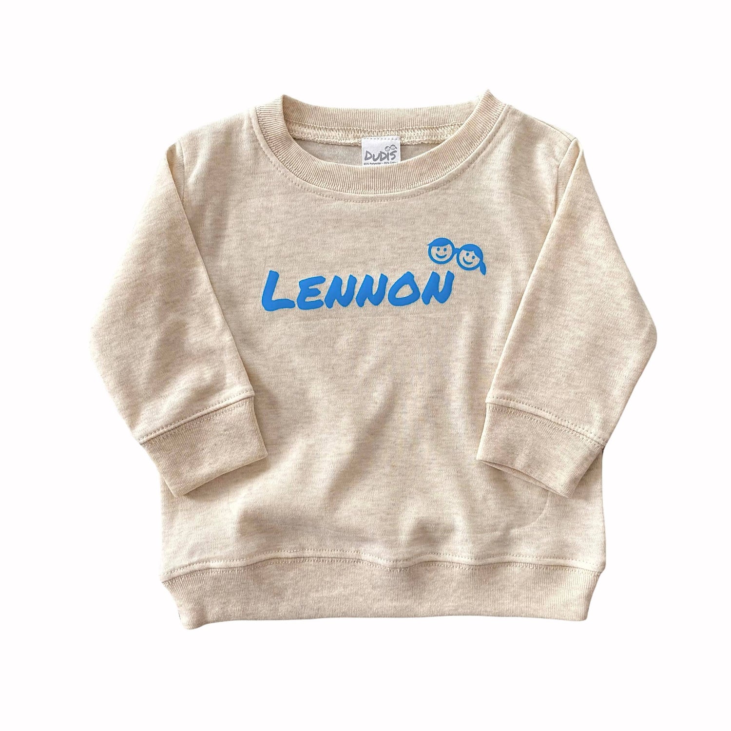 Personalized Pullover with Blue Font