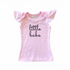 Little Babe Pink Flutter Sleeve T-Shirt
