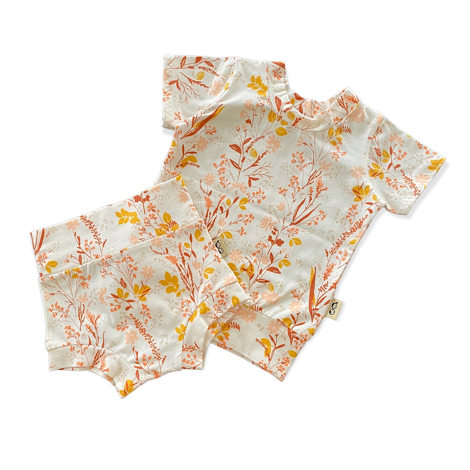 Fall Wildflowers on Cream Summer Lounge Set