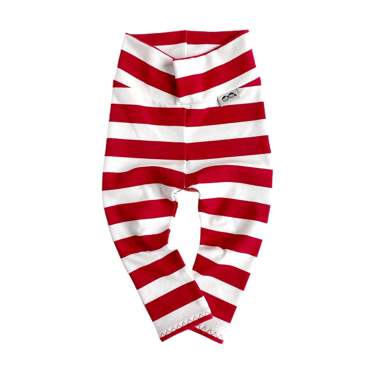 Red White Striped Leggings