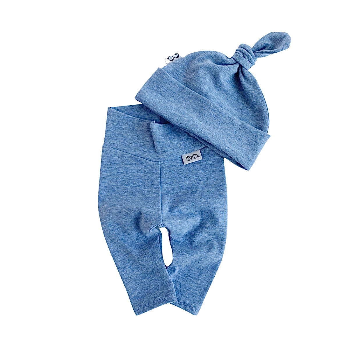 Jeans Blue Jersey Leggings and/or Beanie Knot Hat