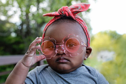 Clear Pink Baby Sunglasses