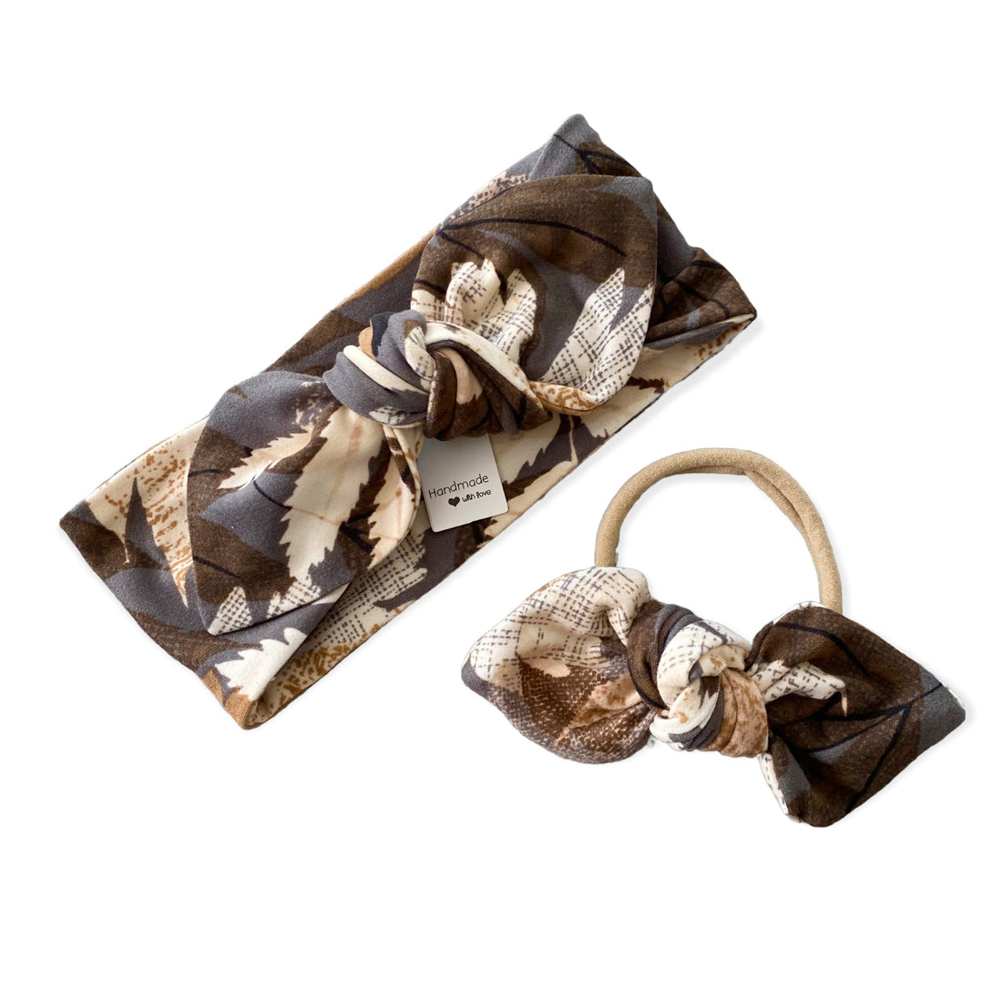 Leaves on Midnight Blue  Headbands