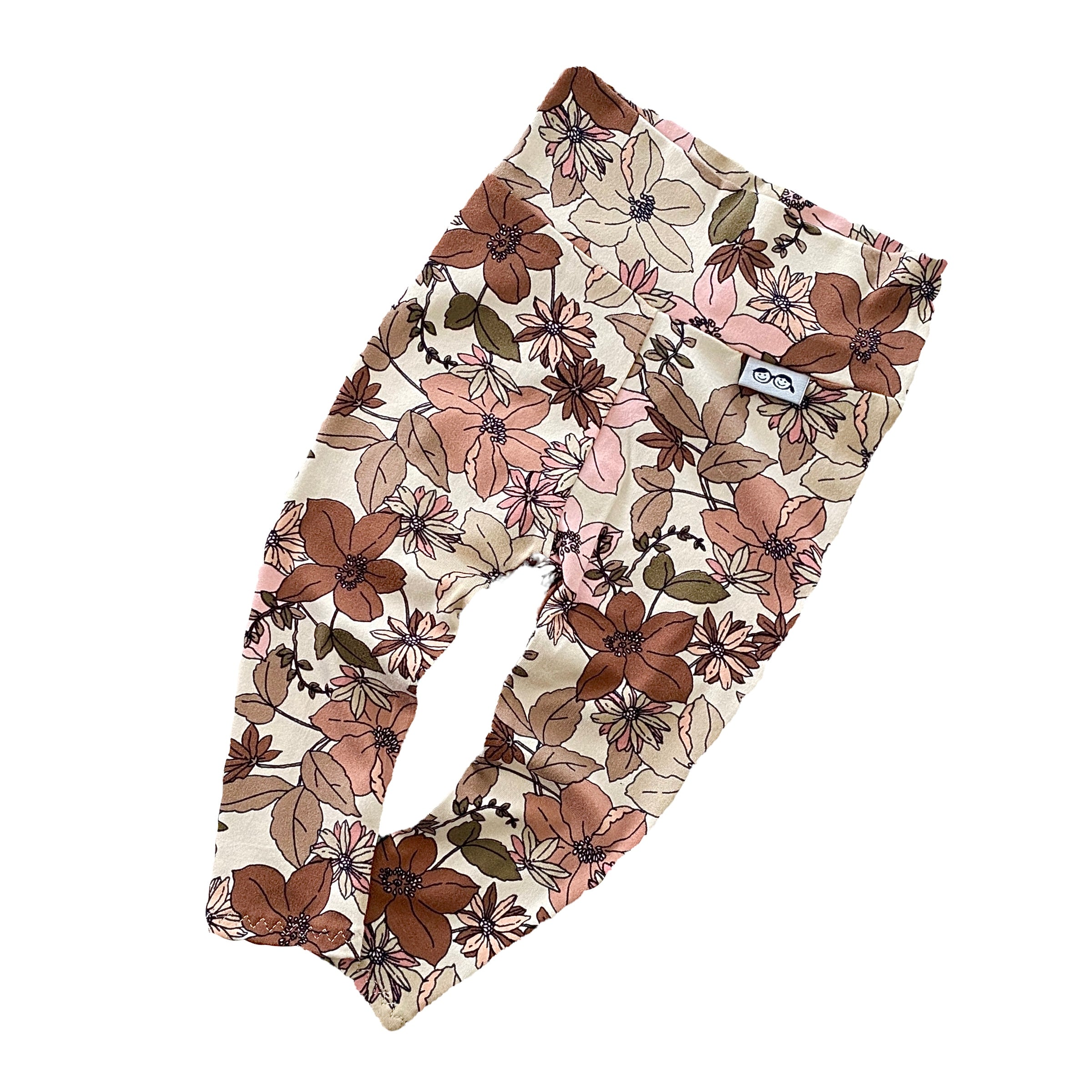 Nude Boho Florals Leggings and/or Headbands