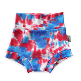 Patriotic Red and Blue Tie Dye Bummies