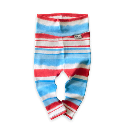 Patriotic Tie Dye Stripes Leggings