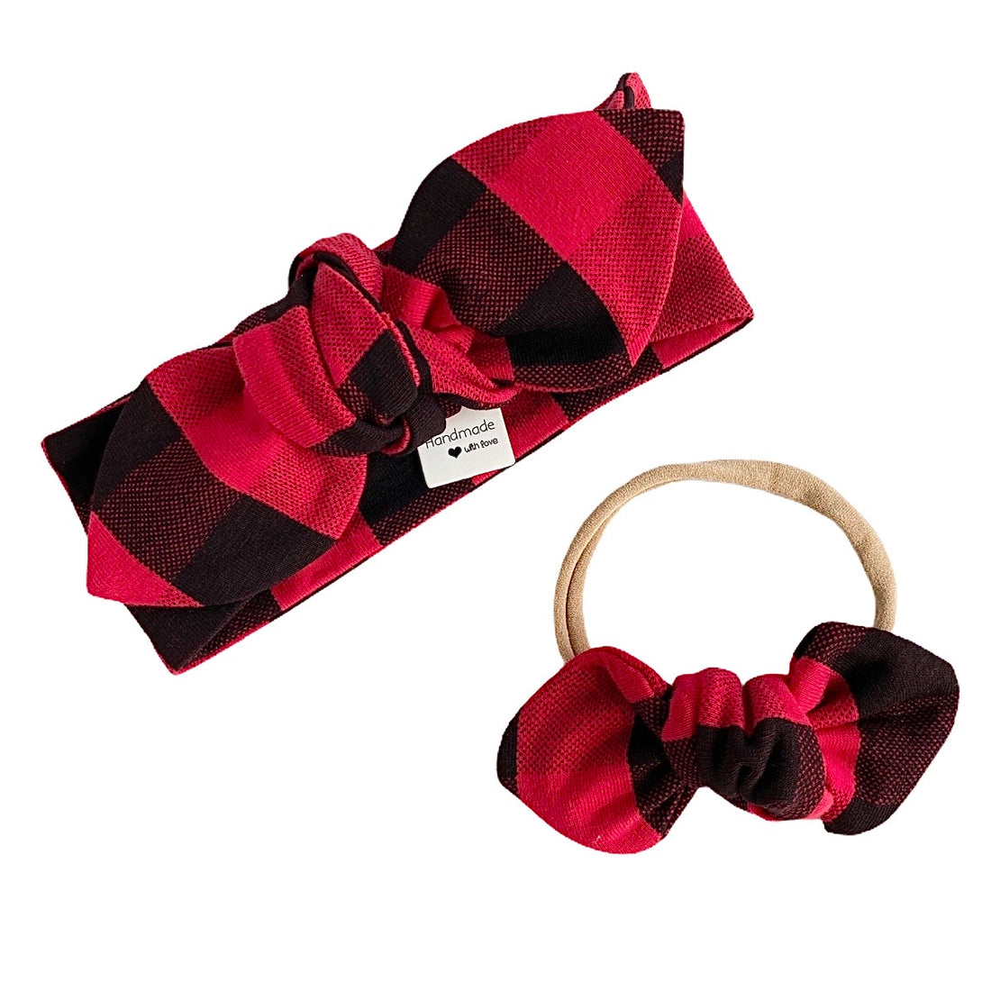 Red Buffalo Plaid Headbands