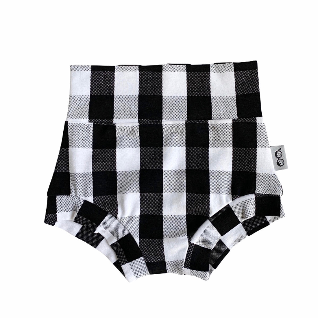 White and Black Plaid Bummies