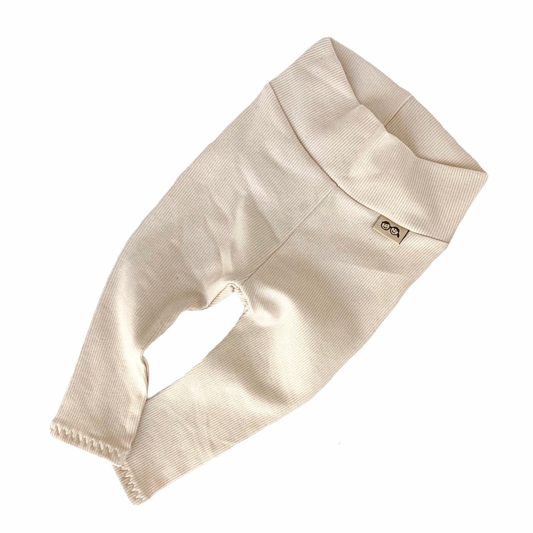 Cream Rib Leggings