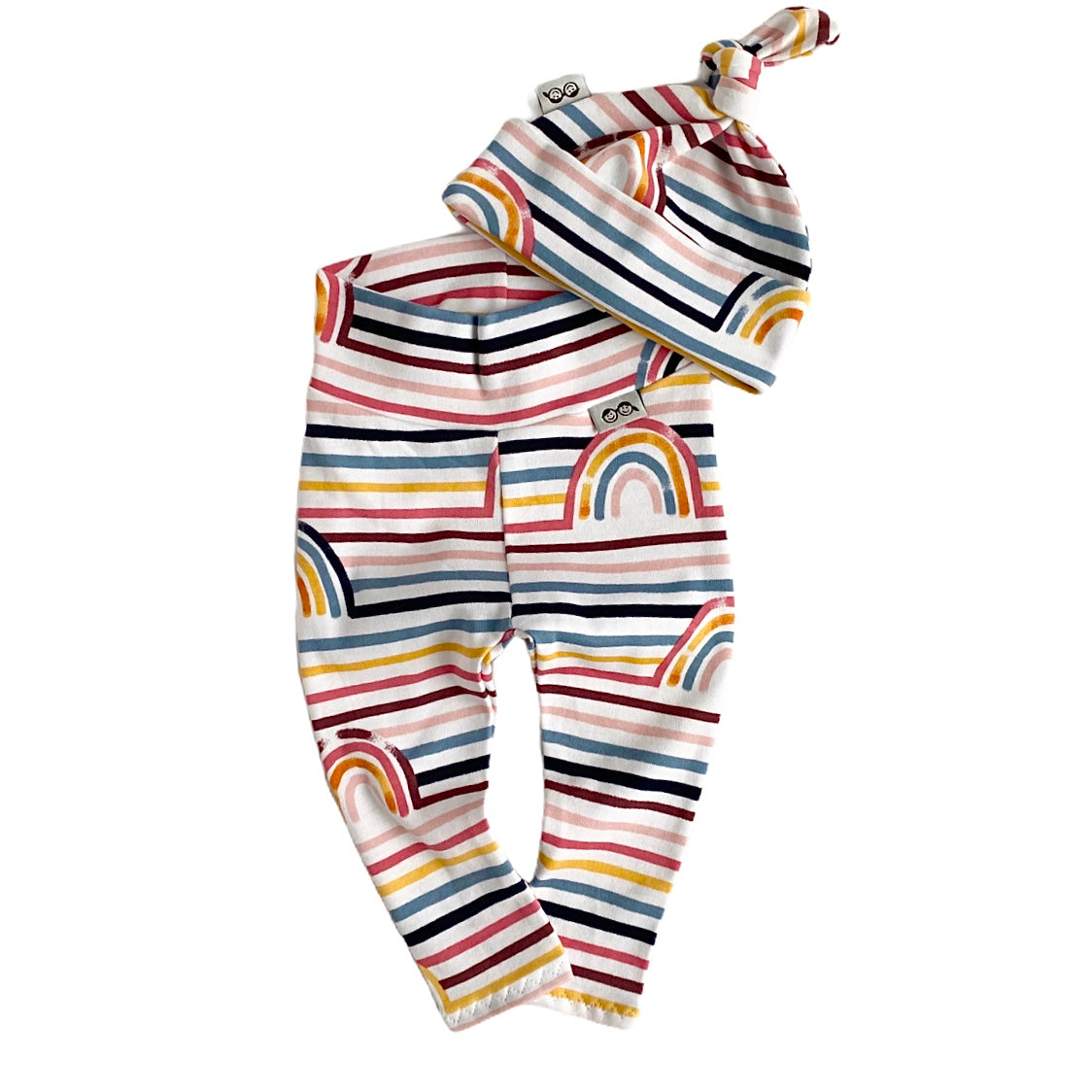 Rainbows Stripes Leggings and/or Beanie Knot Hat