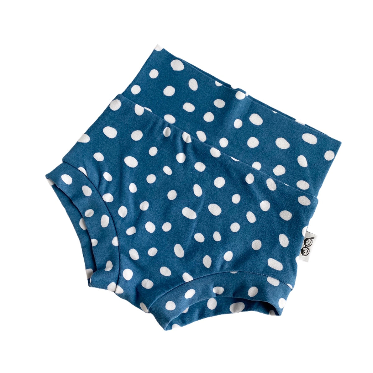 Blue White Abstract Dots Bummies